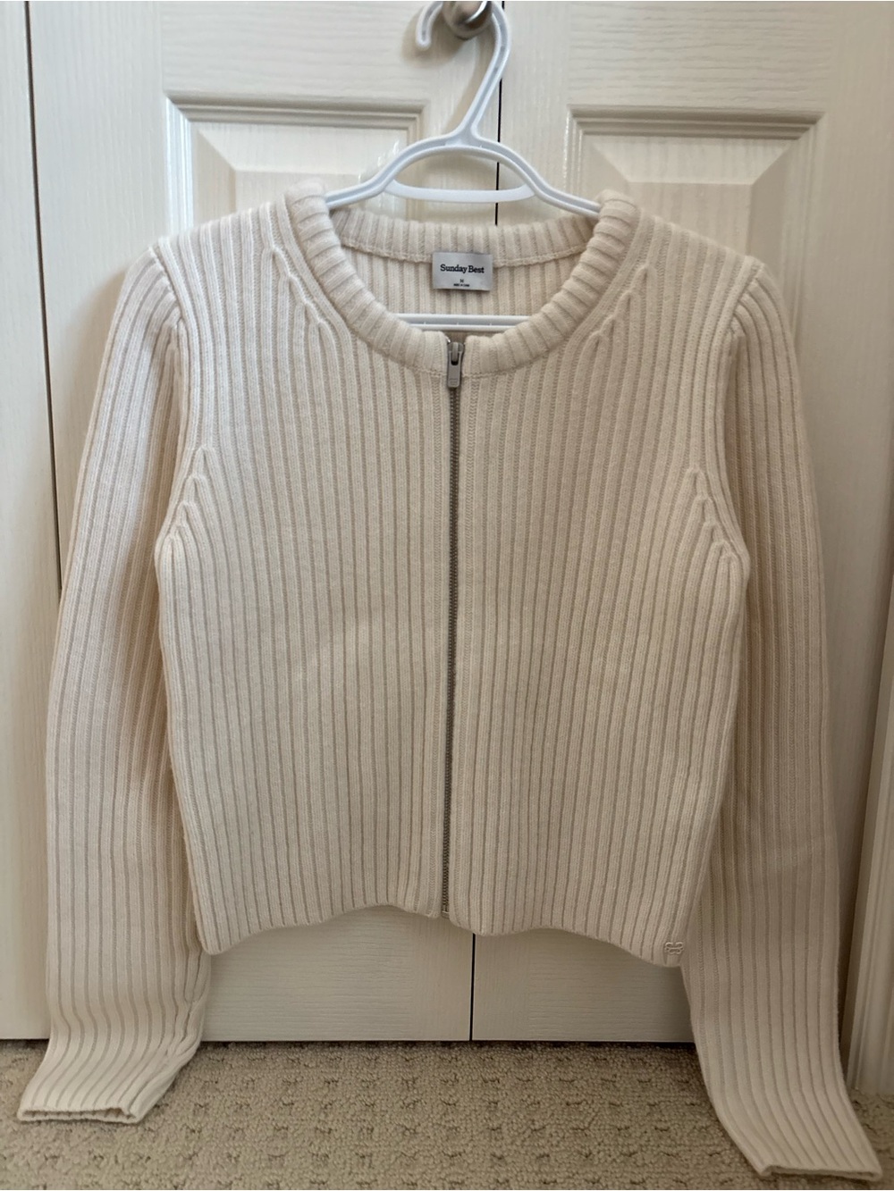 Aritzia Knit Zip Up Sweater